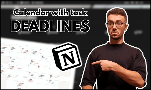 how to create a calendar with tasks in notion