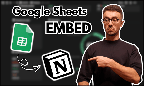how to embed google sheets into notion