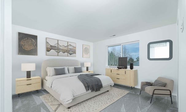 Interior virtual staging of a home for sale in Lake Stevens WA