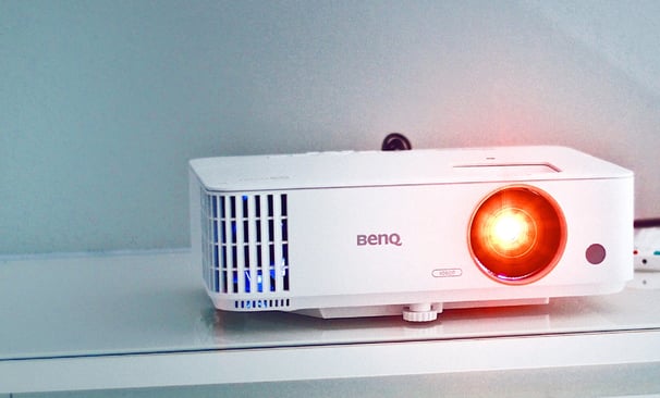 Projector represention Presentation preparation and delivery services. 