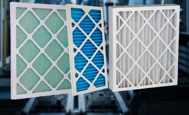 Pleated construction for larger dust holding capacity or heavy duty knitted metal mesh filters.