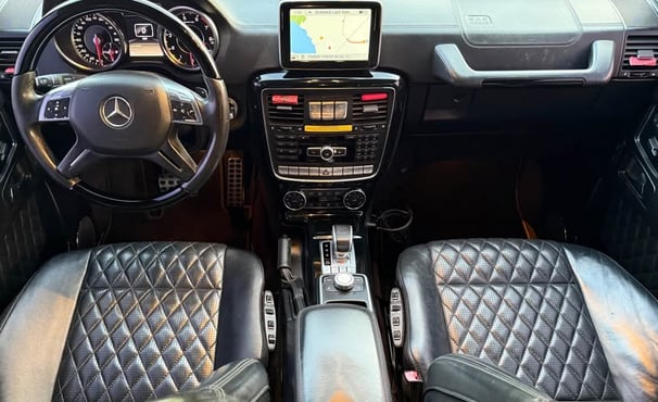 Black G-Wagon Interior car detailing