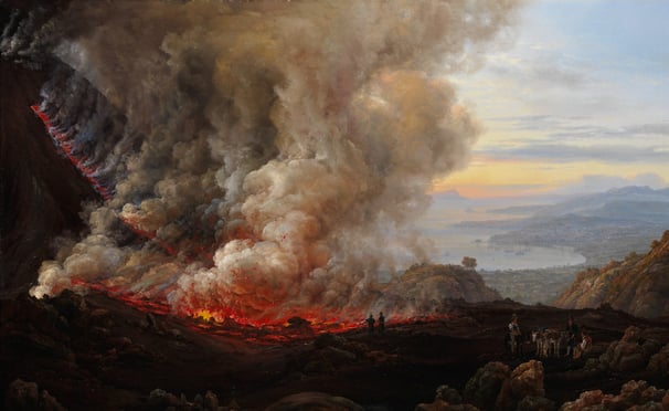 An Eruption of Vesuvius by Johan Christian Dahl