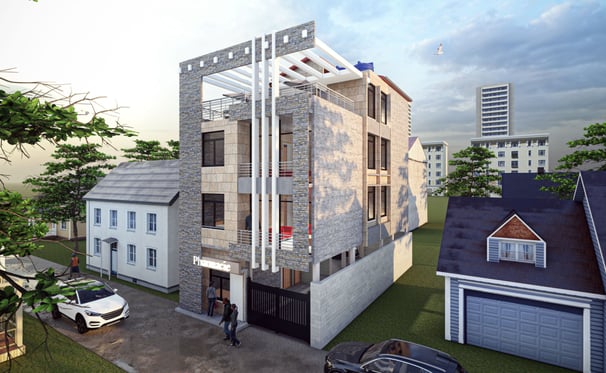 Maison R+3 Kintambo / Kinshasa