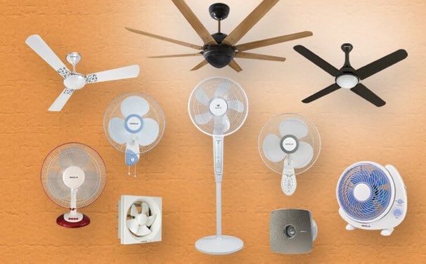 Different types of fans