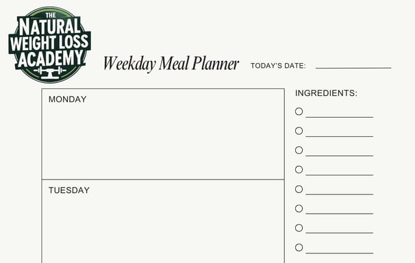 a meal planner with a meal planner