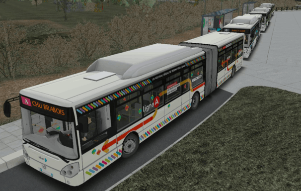 Les livrées disponibles pour les Irisbus Citelis 18 GNV sur OMSI.
