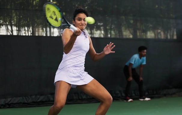 WTA professional tennis Player working with Cesar Performance Coach
