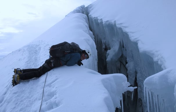 crevasse on Cotopaxi