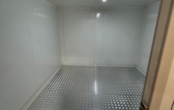 inside of walk-in freezer room