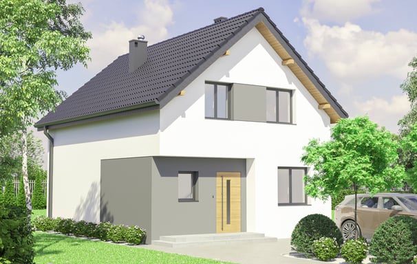 Projekt domu jednorodzinnego piętrowego, który możemy postawić na Twojej działce budowlanej
