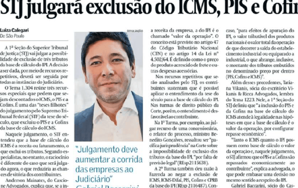 Reportagem no Valor Econômico