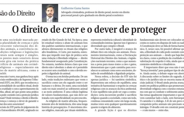 Artigo no Correio Braziliense