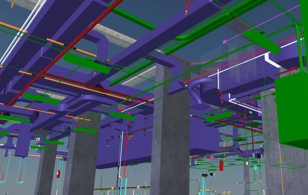 BIM management for facility, MEP coordination with other trades, Building information modeling