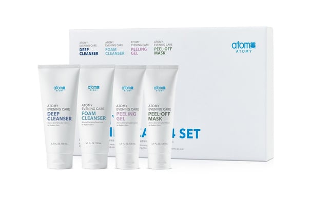 Atomy's Evening Care 4 Set outside of Box