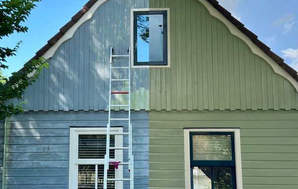 schilderen van de buitenmuur