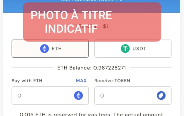 a phone screen showing a photo of a lot of tokens