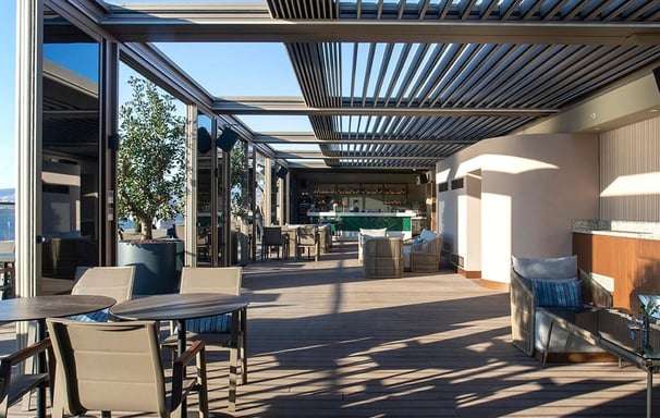 aluminum retractable pergola