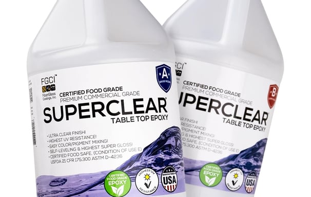 Superclear resin epoxy is commercial grade in sale with epoxyreviews.org with epoxy resin deals