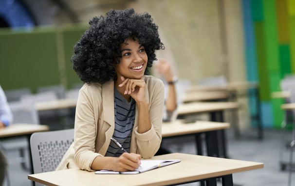 a happy maths student that is happy after reading the chimhanda tutoring guide