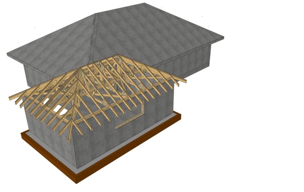 Vue aérienne 3D de l'extension