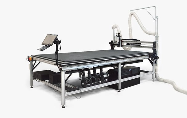 Mekanika Fab CNC machine with vacuum table