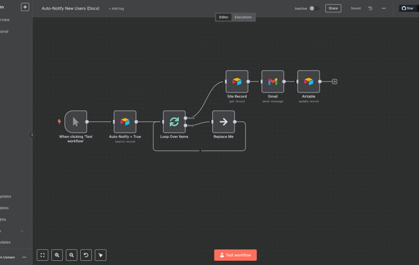 N8N ai automation example Reach CM