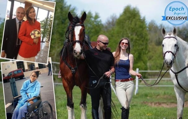 Equestrian with lupus defies the odds, gets out of wheelchair, and rides horses again.
