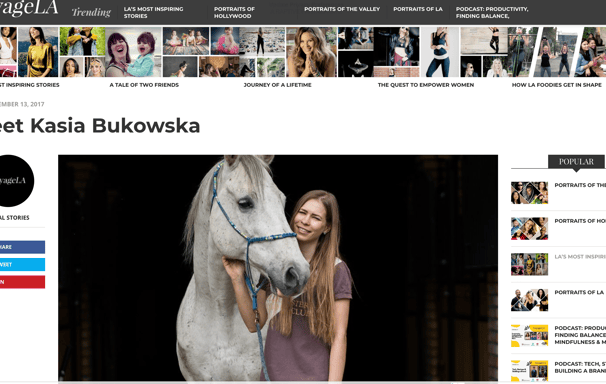 Equestrian artist and bridleless rider, Kasia Bukowska 