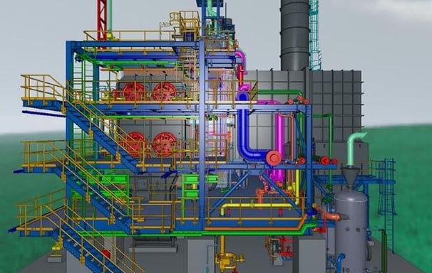 100T Boiler support Structural Design as per ASME code AISC code CISC code IS 800 code