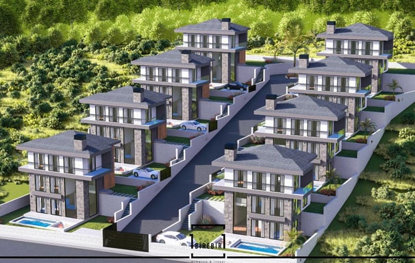 Şilede mimarlık 8 villa projemiz.