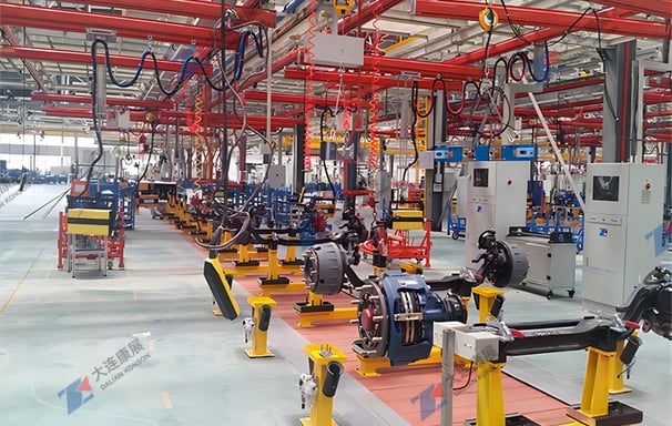 全自动车轴装配线-高精度工业机器人操作	Konson Axle Assembly Line Solutions