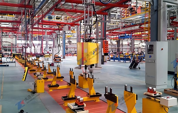 全自动车轴装配线-高精度工业机器人操作	Konson Axle Assembly Line Solutions