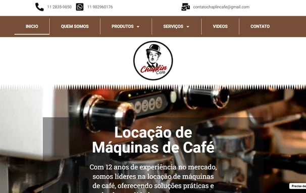 Chaplin Café- Empresa de locação e manutenção de máquinas de café - Santo André