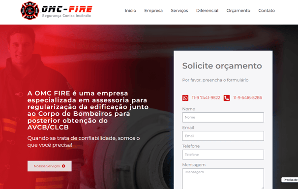 OMC FIRE - Segurança contra Incêndios - Santo André