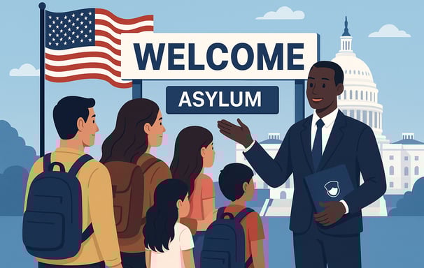 Estados Unidos recibiendo inmigrantes por Asilo