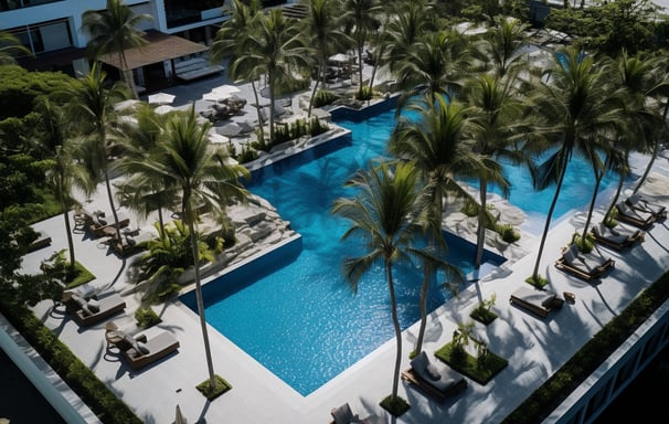 Poolside of the Intercontinental Dominica Cabrits Resorts & Spa