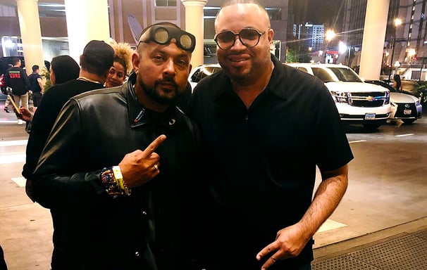 Sean Paul standing next to Rico Sanchez in Las Vegas, Nevada