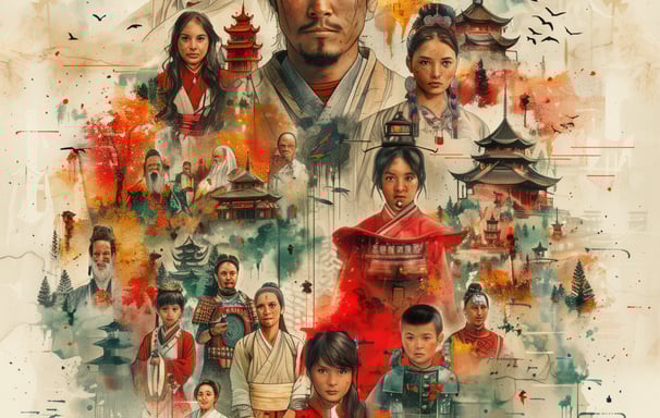 une mosaïque de personnages de diverses cultures unis par une narration commune