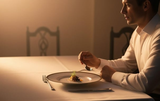 unable to eat a large meal due to anxiety