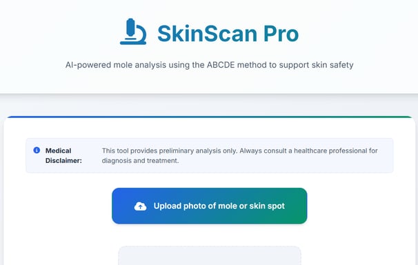SkinScan website image