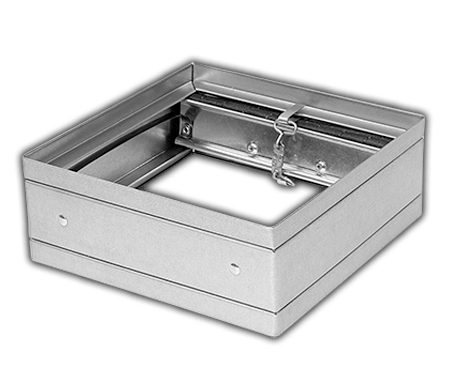 Ceiling radiation damper in an HVAC system designed to prevent heat transfer and maintain fire safet