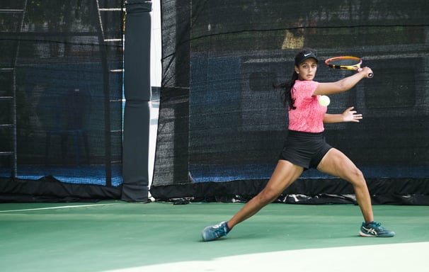 WTA professional tennis player working with Cesar Performance Coach