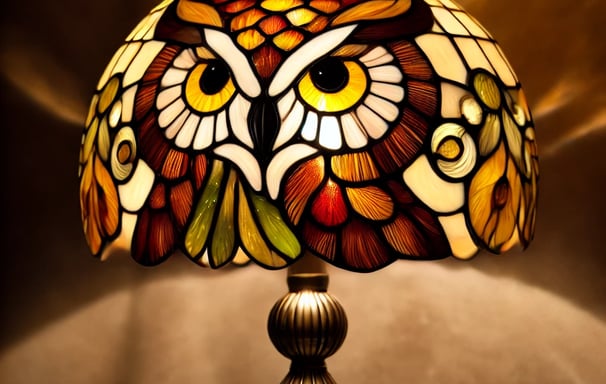  lampe Tiffany hibou