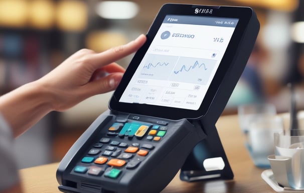 A 3D illustration featuring a web browser interface with the word SEO, various charts and graphs, a pie chart, and a rocket launching from the top of the window. The background is dark with scattered white dots, resembling a starry sky.