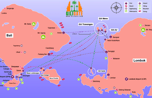 giligate route map