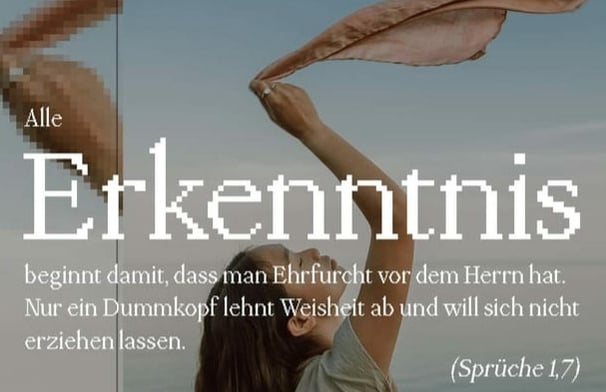 Knowledge begins with the awe of God