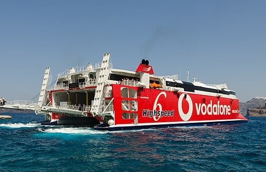 Ferry from Mykonos to Santorini Greece
