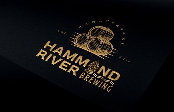 Hammond River Brewing Logo Design by Brandsthan