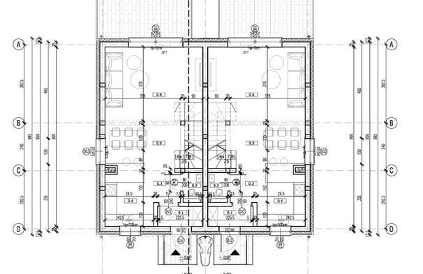 a house plan with a floor plan and a floor plan